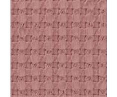 URBANARA Kissen Veiros - 100% Reine Baumwolle, Altrosa in Strukturiertem Waffelmuster – 60 x 40 cm, 1 Kissenbezug, Deko-Kissen Zierkissen Sofakissen