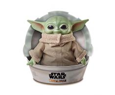 Mattel GWD85 Star Wars Mandalorian The Child Baby Yoda Plüsch Figur 28 cm, Sammler Spielzeug
