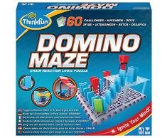 ThinkFun 76373 - Domino Maze™ - Das kniffelige Logikspiel mit dem Dominoeffekt