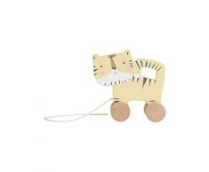 Little Dutch Holz Nachziehtier - Tiger, Mehrfarbig, 13,7 x 14 x 5,4 (LxBxH)