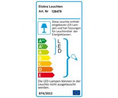 Elobra Kinder Lampe Bildwolke Sonne mit Blume Deckenleuchte Kinderzimmer Holz mit Nachtlicht LED, weià 126479