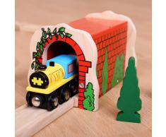 Bigjigs Rail BJT135 Tunnel Rot für Holzeisenbahn