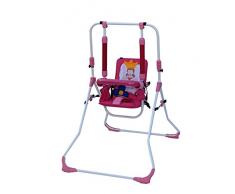 2in1 Kinderschaukel Babyschaukel Babywippe Zimmerschaukel Gartenschaukel; Indoor Baby Schaukel und Hochstuhl in einem (Prinzessin)