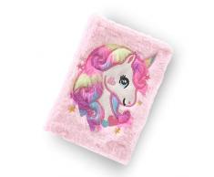 FORLADY Einhorn Plüsch Notizbuch 3D Cute Animal Designs Notizblock Leichtes Pulver