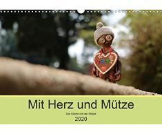 Mit Herz und Mütze (Wandkalender 2020 DIN A3 quer): Eine kleine Bastelfigur mit Mütze - ein Begleiter für Groß und Klein. (Monatskalender, 14 Seiten ) (CALVENDO Spass)