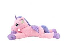 Sweety Toys 8049 XXL Einhorn Pegasus Plüschtier Kuscheltier 130 cm rosa