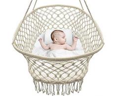 SWDBABY Baby Wiege Aufhängen Bette Hängematte Wiegen Babywiege Kinderbett Quaste Brasil Comfort Gitterbett Miansheng Webart