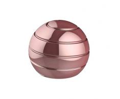 CaLeQi Kinetic Schreibtischspielzeug Office Metal Spinner Ball Gyroskop mit optischer Täuschung für Anti-Angst Stress abbauen Inspirieren Sie innere Kreativität-urchmesser: 38mm (Pink)