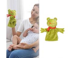 Fingerpuppen Handpuppen Kinder Plüschtier niedliche cartoon Tier Affe Frosch Ente Spielzeug Puppen Theater Marionetten Hand puppet für das Puppentheater Rollenspiel Geschichten erzählen Cartoon doll