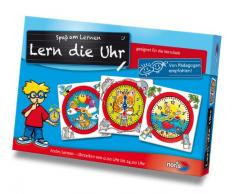 Noris 606076152 606076152-Lern die Uhr, Kinderspiel