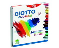 Giotto 2931 00 - Olio Öl-Pastellkreiden, 11 mm, Pappetui, 24 Farben sortiert