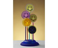 Tischleuchte Lolli-Smiley bunte dekorative Lampe Kinderleuchte Dekolampe