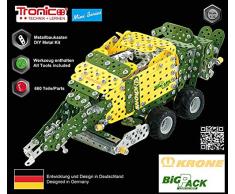 TRONICO Metallbaukasten Anhänger Traktor Krone Big Pack High Speed