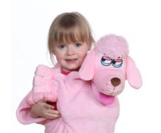 Pudel Kuscheldecke - Cuddle Uppet and Play Plüschdecke mit Tierkopf, den man als Handspielpuppe benutzen kann