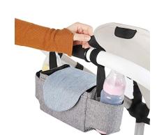 YOUNICER Multifunktionale Kinderwagen Organizer Tasche Wickeltasche hängen Kinderwagen Halterung Kinderwagen hängen Tasche Cup Flaschenhalter
