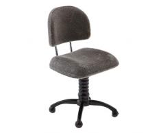 perfeclan Miniatur Puppenmöbel Drehstuhl Bürostuhl Schreibtischstuhl für 1:12 Puppenstube Wohnzimmer Deko Zubehör