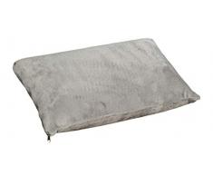 Gelschaum Reise Kopfkissen Schwimmbad Kissen Gel Kinder + Babykissen 30 x 20 x 5 cm Memory Schaum Strandkissen Reisekissen Schwimmbadkissen mit Veloursbezug grau soft weich Alternative für Luftkissen