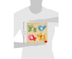 Goula D53116 - Holzpuzzle Haustiere, 4 Teile