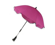 MagiDeal Premium Sonnenschirm Regenschirm für Kinderwagen Buggy Babywagen mit Universal Halterung - Rose Rosa, 65 cm
