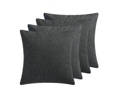 Sabeatex® 4 Stück Sofakissen- Set mit Softline Füllkissen Couchkissen, Dekokissen, Bezugstoff/Comfortline mit RV, Größe 40x40, Design Matera Made in Germany