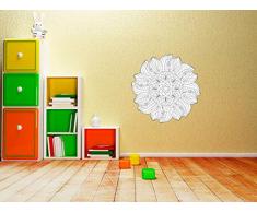 Premium Wandtattoo Ausmalbild Aufkleber zum selber ausmalen #001M Mandala 60 cm Durchmesser