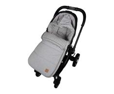 Kinderwagen Fußsack Jessy Jersey Star, light grey