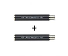 KOH-I-NOOR 5343 - Kreidehalter aus Metall für runde 9-10 mm Kreide, schwarz - 2 STÜCK
