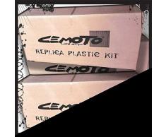 Knetset 8 Stück Schwarz Cross Enduro Cemoto für YAMAHA YZF 250 2001/2002 WRF 250 2001/2002