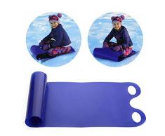 Kunststoff Schnee Rodelschlitten, Schlitten Mit Handgriff Zum Aufrollen Schnee Teppich Leichtgewicht Aufrollen Schnee Rodel Tragbarer Schneerolle Schlitten Blauer Fliegender Sand Gras Teppich