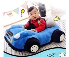 Xiaotian Plüsch-Auto Baby Lernen Stuhl Multifunktions-Gurttaille absturz Lernen sitzend Ausbildung Stuhl geeignet für 3-12 Monate Baby,A