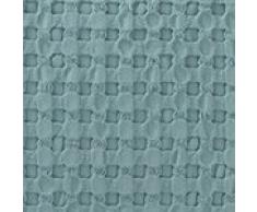 URBANARA Kissen Veiros - 100% Reine Baumwolle, Grüngrau in Strukturiertem Waffelmuster – 50 x 50 cm, 1 Kissenbezug + 1 Inlett, Deko-Kissen Zierkissen Sofakissen