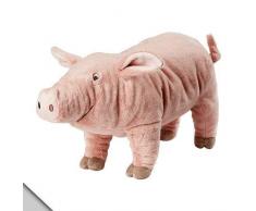 IKEA Stofftier-Schwein Knorrig Plüschtier Schweinchen - 16cm breit - 12cm hoch - 37cm lang - sehr kuschelig - waschbar - SICHERHEITSGETESTET - für Kinder jeglichen Alters
