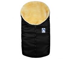 Eisbärchen 963 SZ Kleiner Lammfellfußsack in schwarz