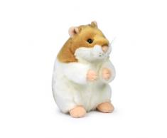 WWF Plüsch Kollektion WWF14795 - Plüschfigur Hamster, 16.5 cm, braun/weiß, Plüschtiere