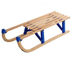VT Sport Holzschlitten Rodel Schlitten Davos 100 cm klappbar