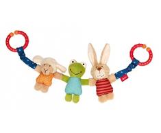 sigikid, Mädchen und Jungen, Wagenkette Hase-Frosch-Schaf, Mehrfarbig, 41438