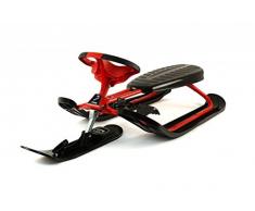 STIGA Schlitten Snowracer Rennrodel Ultimate Pro Lenkschlitten Schwarz/Rot