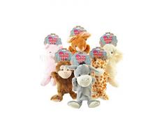 Handpuppe Plüsch, 6-Fach sortiert, Schwein/Hase/Schaf/Affe/Esel/Giraffe, 1 Stück pro Bestellung!