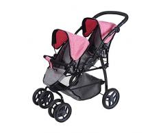 Knorrtoys 16422 - Zwillingspuppenwagen Milo - jeans grey