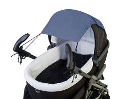 Sonnensegel / Sonnendach (UV-Schutz 50+) für Buggy / Kinderwagen (Oxford Polyester) (DUNKELBLAU (MELANGE)