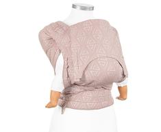 Fidella FlyClick Babytrage Half Buckle I Bauchtrage & Rückentrage I Ergonomische Half-Buckle Tragehilfe mit Hüftgurt I 100% Bio Baumwolle I Mitwachsend für Neugeborene & Babies bis 15 kg I Rosa