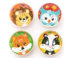 Baker Ross Glitzer-Flummis „Waldfreunde“ für Kinder – perfekt als kleine Partyüberraschung für Kinder (8 Stück)