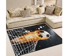 Use7 Fantasy Fußball-Teppich für Wohnzimmer, Schlafzimmer, Textil, mehrfarbig, 203cm x 147.3cm(7 x 5 feet)