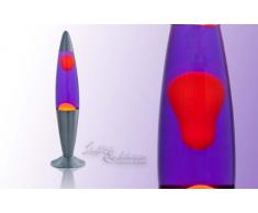 Kinder-Lavaleuchte 1-flammig Lollipop 2 Farbe: Orange / Lila / Silber