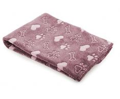 Ancol Sleepy Paws Hund und Katze Schmusetuch, rosa