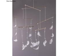 Rayher 6109700 Holz-Mobile Komplett-Satz, 8 Stäbe+20 Perlen, SB-Btl 1Set