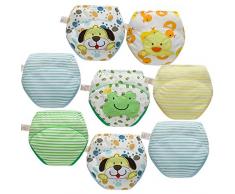 Skhls Unisex Baby Kleinkind Töpfchen Trainer Trainingshose Waschbare Lernwindel (2 Jahre, 8pcs Jungs)