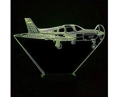 3D-Nachtlicht-Luftflugzeug-Touch-Steuerung Usb-Led-Illusionslampe Jet-Modell Bluetooth-Lautsprecherlampe Wohnkultur Für Kinder Geburtstagsspielzeug-Geschenklampe Für Kleinkinder Kindertafel