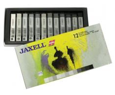Jaxell 47647 - Pastellkreiden, 12-er Pack, grautÃ¶ne