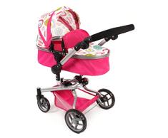 Bayer Chic 2000 593 07 - Kombi-Puppenwagen YOLO, weiß/rosa